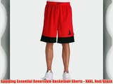 Spalding Essential Reversible Basketball Shorts - XXXL Red/Black