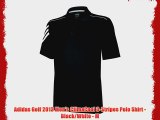 Adidas Golf 2013 Men's ClimaCool 3-Stripes Polo Shirt - Black/White - M