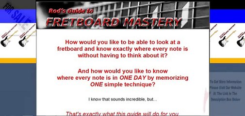 Rod's Guide To Fretboard Mastery