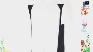 Adidas Climacool Textured ColourBlock Golf Polo Shirt White/Precint Small