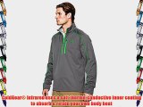 2015 Under Armour Cold Gear Infrared Storm Elements 1/2 Zip Men's Thermal Pullover Graphite/Green