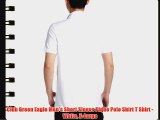 Club Green Eagle Men's Short Sleeve Pique Polo Shirt T Shirt - White X-Large