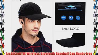 ArcEnCiel(TM)Wireless Bluetooth Baseball Cap Hands-free Headphone Phone Call Answer MP3 Player