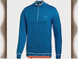 Solid Zip Golf Jumper Blue Aster SS14 S
