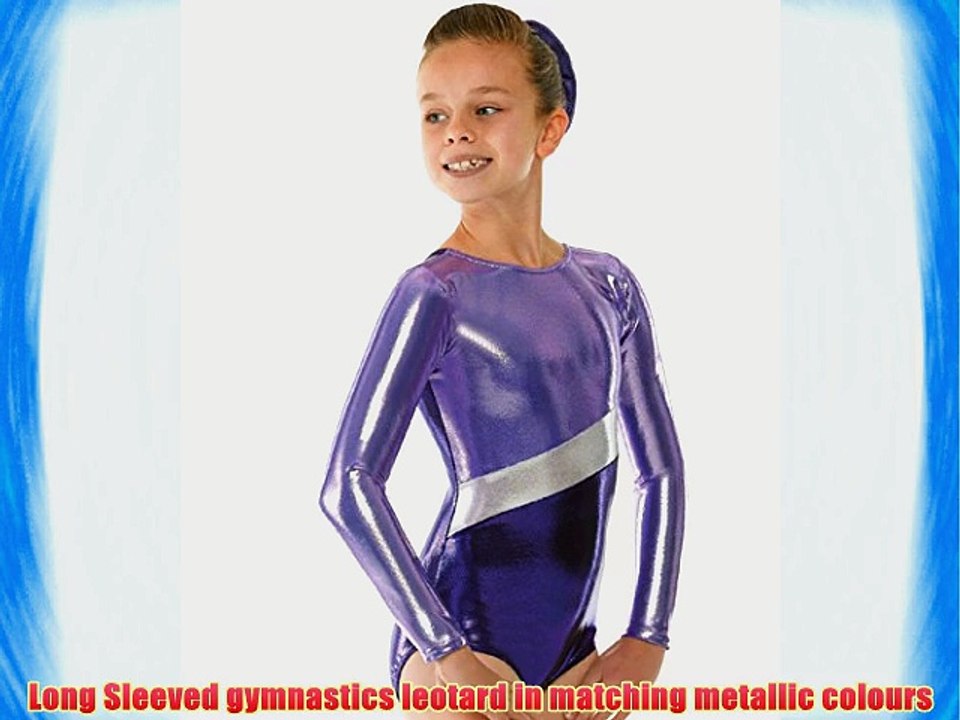 Gymnastics Leotard Long Sleeved Gym Wear Sugar Plum Purple Metallic Lycra Sold By DCUK ?