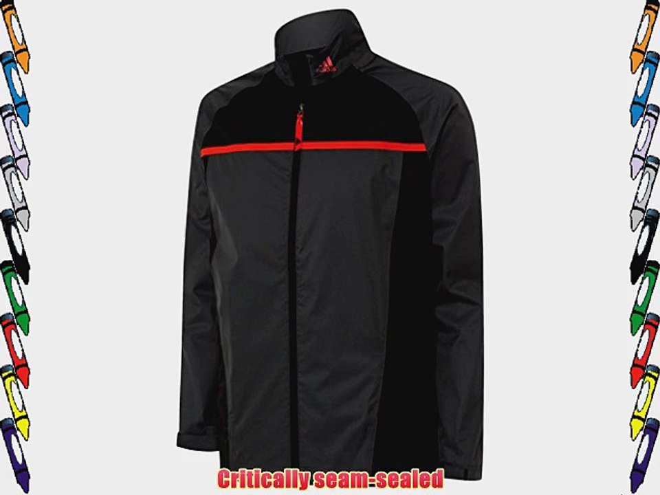 2015 Adidas Climastorm Essentials Lightweight Packable Rain Full Zip Waterproof Mens Golf Jacket