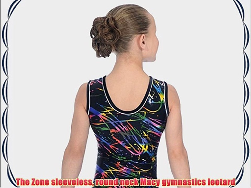 The Zone sleeveless round neck Macy gymnastics leotard
