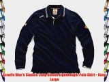 Scruffs Men's Classic Long Sleeve Lightweight Polo Shirt - Navy Large