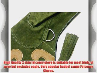 Ladies High Quality Soft Suede Leather Falconry Gloves. Size Medium.