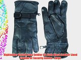 Highlander British Army Soldier 95 Style Black Leather Lined Combat Or Security Gloves - Large