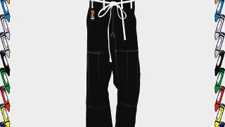 Martial Arts MMA Ju Jitsu Black Trousers ( Competition Grade Quality ) - 5/180cm