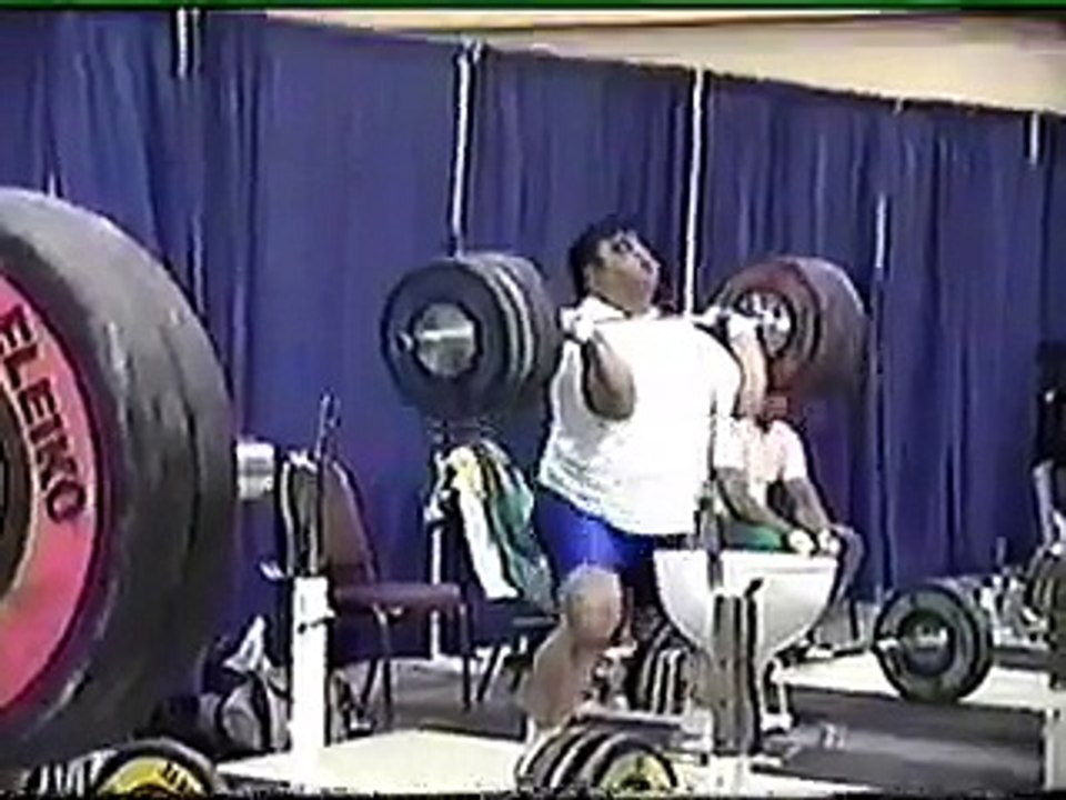 Hossein Rezazadeh Olympic Weightlifting Training Front Squat