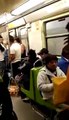 Vagoneros drogándose en el Metro
