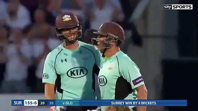 Azhar Mahmood Last Ball Six vs Gloucestershire - Natwest T20 Blast 2015