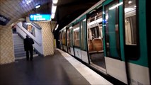 Metro Paris: Ligne 2: Der Endbahnhof Porte Dauphine mit Tunnel-Wendeschleife