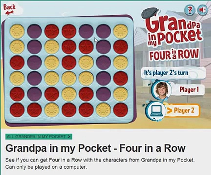 Cbeebies Grandpa In My Pocket Four In A Row