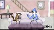 Mordecai and Rigby watch Patrick Hates This Channel
