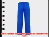 Unisex blue Brazil Capoeira Abada Martial Arts Elastic Trousers Pants