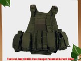 Tactical Army MOLLE Vest Ranger Paintball Airsoft Olive
