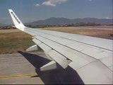 Ryanair Boeing 737-8AS (EI-DWJ) Cabin View Take-off from Pisa Airport