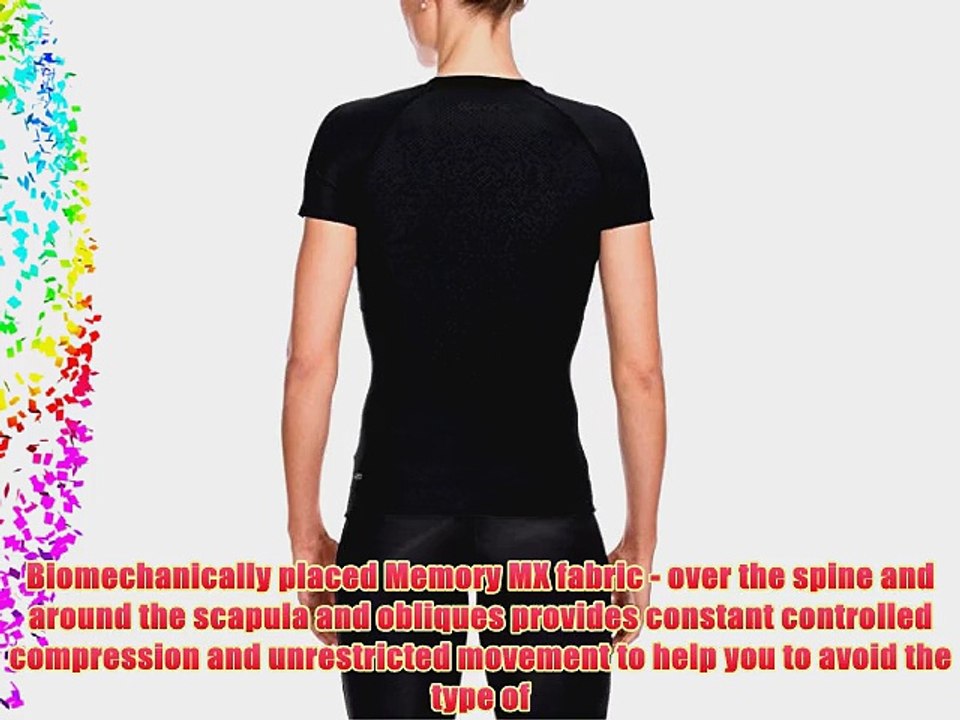 Skins A200 Short Sleeve Women's Compression Top - Black/Black M