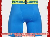 Under Armour Men's HG Compression Shorts - Jet Blue/High Vis Yellow Medium