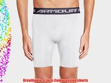 Under Armour Men's HG Compression Shorts - White/Graphite X-Large