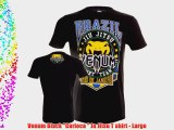 Venum Black Carioca  Ju Jitsu T shirt - Large