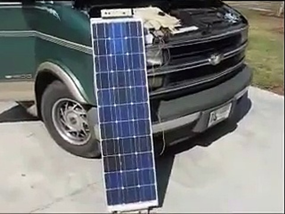 Solar Panel charging Car Battery