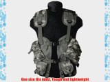 Military Combat Army Load Bearing Vest Airsoft Webbing Shooting ACU Digital Camo