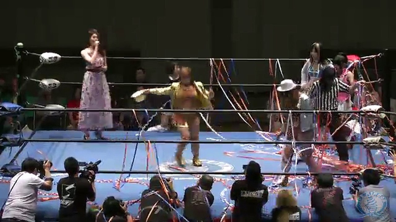 {Ice Ribbon} International Ribbon Tag Championship: Mio Shirai & Tsukushi (c) Vs. Hamuko Hoshi & Mochi Miyagi (6/24/15)