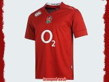 Canterbury Mens Rugby England Away Pro Shirt 2014 2015 Rose Emblem Short Sleeves Red L