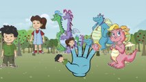 Crtoon Dragon tales Finger Family Nursery Rhyme