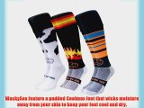 WACKY SOX 3 Pack Flame Grilled Unisex Socks Large - UK7 - 11