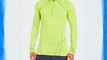 Berghaus Men's Thermal Long Sleeve Zip Neck Base Layer - Electro Green/Electro Green Large