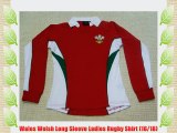 Wales Welsh Long Sleeve Ladies Rugby Shirt (16/18)