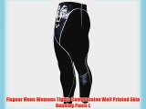 Fixgear Mens Womens Tights Compression Wolf Printed Skin Running Pants L
