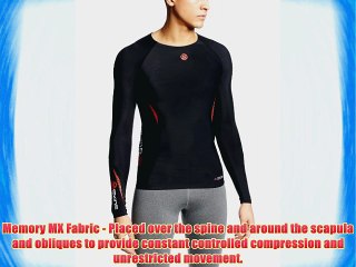 Skins Men's Compression A200 Mens Top Long Sleeve Black/Fierce Red S B60121005S