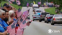 Traveling hundreds of miles to give a final salute: CBSN Special