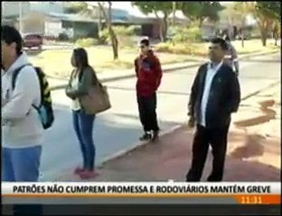 Rodoviários em greve