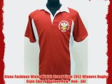 Sians Fashions Wales Welsh Grand Slam 2012 Winners Rugby Style Shirt 6 Nations New - Red -