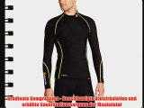 Skins A200 Thermal Long Sleeve Mck Neck Men's Compression Top - Black/Yellow M
