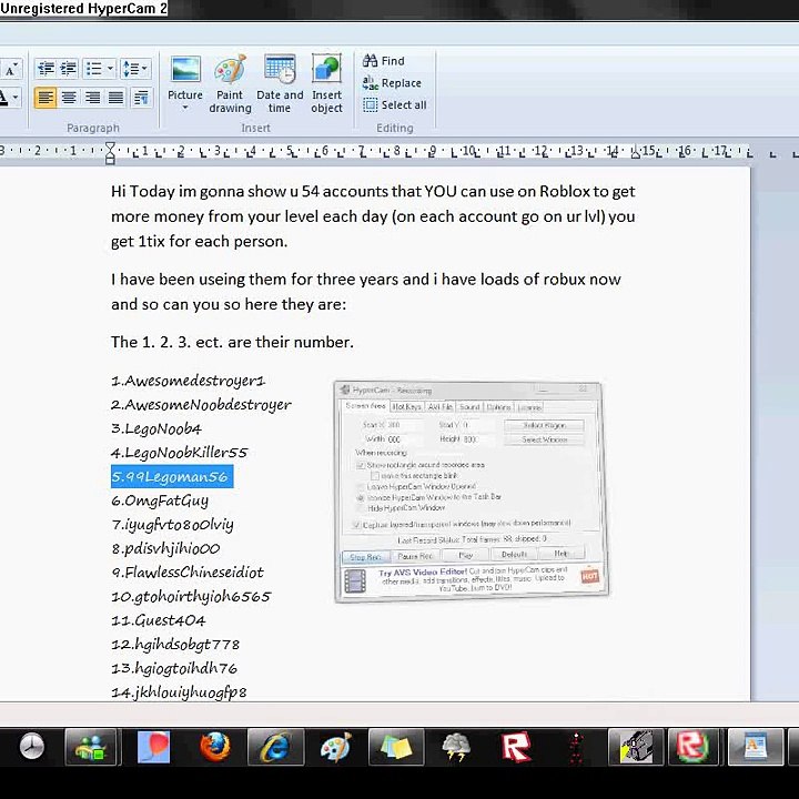 Roblox 53 FREE accounts With passes