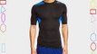 adidas Techfit Cool Men's Short-Sleeved Shirt Black Black/Blue Beauty/Black Size:Small