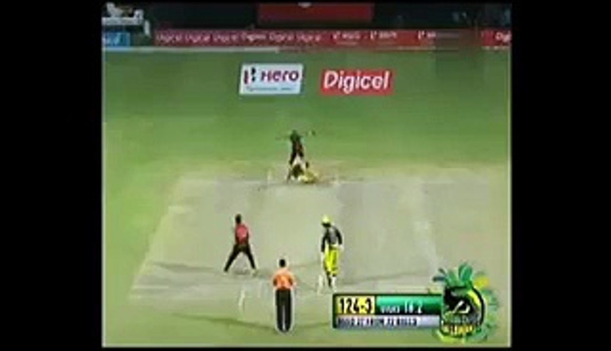 Afridi Balls 125 KPH Stinger to Russell in Caribbean Premier League (1)