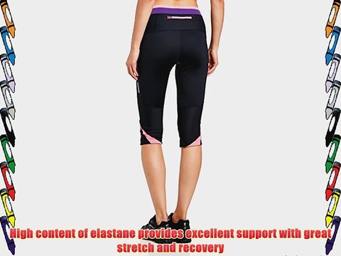 Ronhill Women's Vizion Contour Capris - Black/Fluorescent Pink/Wild Berry Size 12
