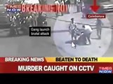 Shocker  Brutal murder caught on CCTV   Video   The Times of India