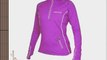 WOMENS More Mile Vancouver Long Sleeved Hi-Viz Lilac thermal running top MM1464