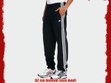 adidas Men's Essentials 3-Stripes Sweat Close Hem Pant - Black/White Medium