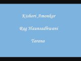 Kishori Amonkar- Rag Haunsadhwani (Tarana)